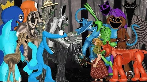 Catnap, Dogday, Smiling Critters VS Zoonomaly, GartenOfBanban,Rainbow Friends Full Monster Animation