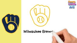 How To Draw Milwaukee Brewers Logo Step By Step