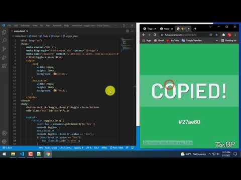 How to Create a Toggle Class in JavaScript | Web Design and Development full course | Part - 14