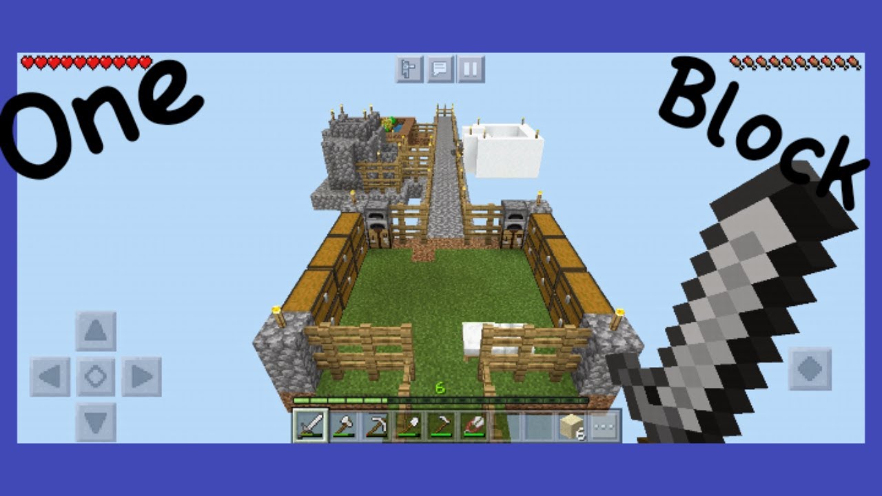 Vj Gamerz Play Minecraft One Block Make Intreasting House Youtube