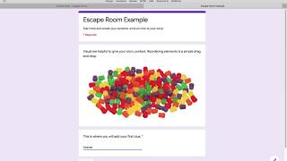 How to Google Forms Escape Room