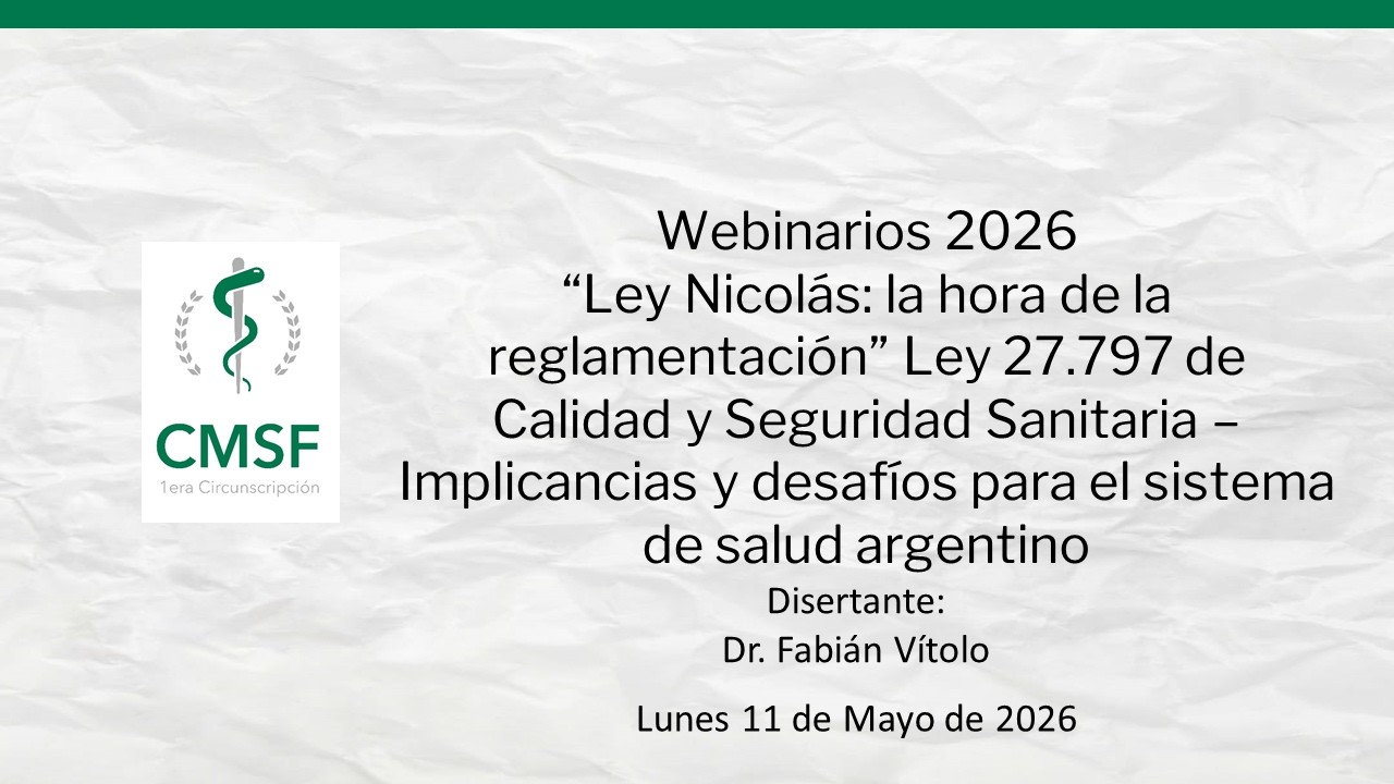 Webinario: Ley Nicolás: la hora de la reglamentación  - Dr. Fabián Vítolo