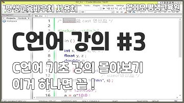 🍕C언어 기초 강의🌭 몰아보기 #3 - 이거 하나면 끝!!! Clang Basics Tutorial