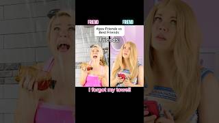 #pov Friends vs Best Friends after pool day. Inspired by @ColieNuanez