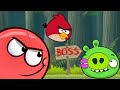 Red Ball Angry Birds Animated Boss 2 | Red Ball 4 + (NEW ORIGINAL Red Ball 2022) Boss Bad Piggies