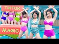 ARCHERY COMPETITION PRANK BATTLE NERF TikTok Girl Nerf Guns TWO GIRLS FIGHT CRIMINAL Green Girl Nerf
