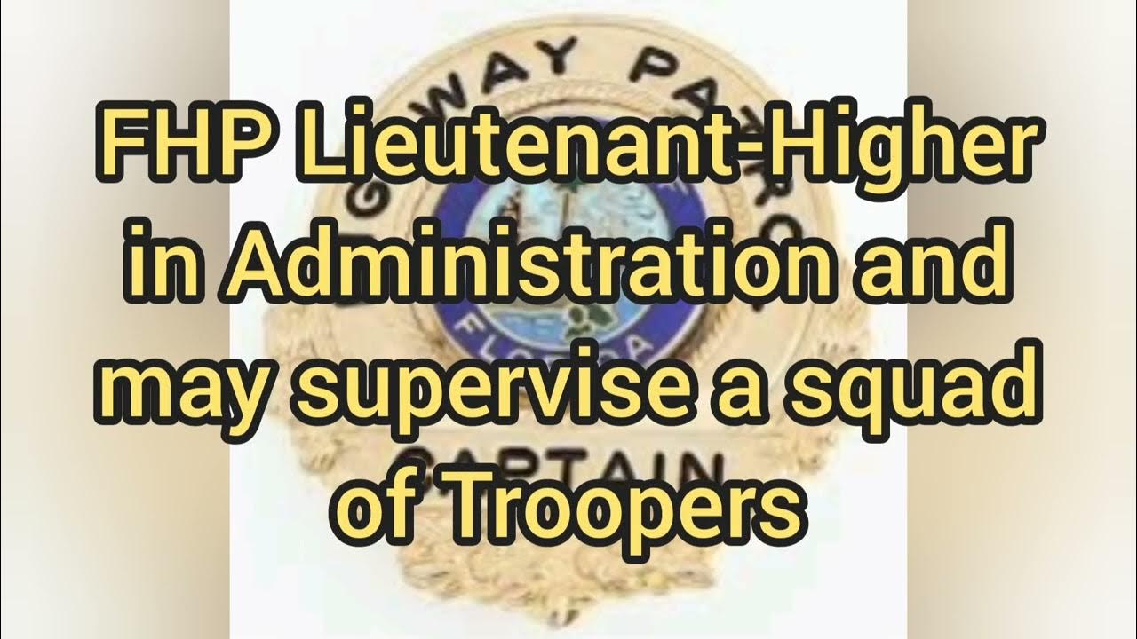 Florida Highway Patrol Rank Structure YouTube