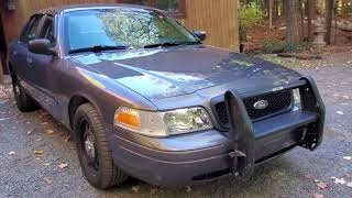 Crown Vic Gets a Push-Bar and New Problem 2007 Ford Crown Victoria P71