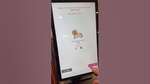 DUNKIN SELF ORDERING KIOSK PROCESS #kioskvibes #food #innovation #restaurant