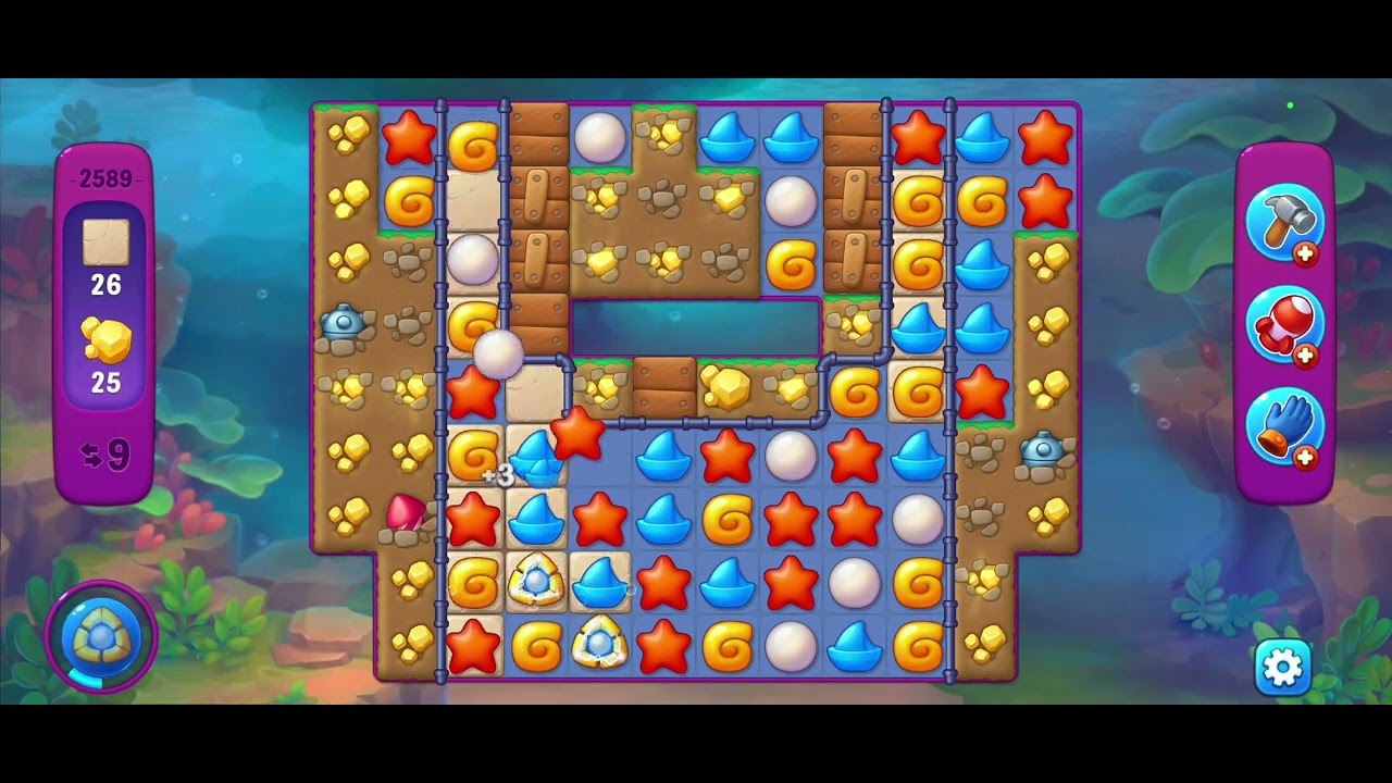 Fishdom gameplay level 2589 fail - YouTube