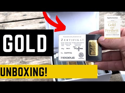 Unboxing - Abholung Gold bei Auvesta - Informationen zu HERAEUS Barren 2022