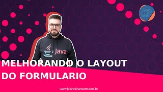 Improving the form layout: Java Web FullStack and Spring Boot REST API training.