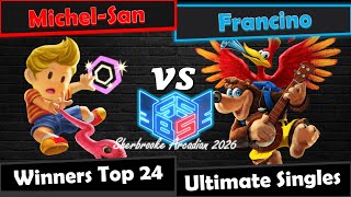 Michel-San (Lucas) vs Francino (Banjo &amp; Kazooie) - Winners Top 24 - SSBSherbrooke Arcadian 2026