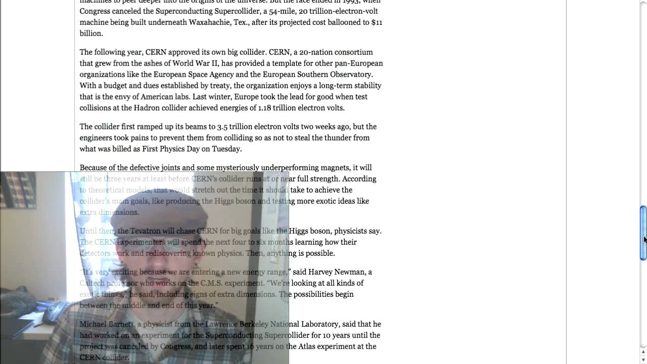 Clever script on NY Times website - great content strategy example