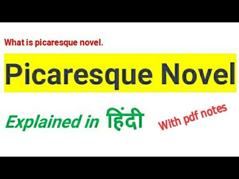 picaresque novel in hindi | picaresque novel kya hai | Picaresque