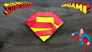 Origami Superman Logo Tutorial🦸 | How to Make Origami Superman Step-by-Step Easy