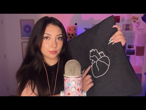 ASMR random triggers + ramble 💌 MLIU, fabric scratching, tapping, mic scratching, mic brushing
