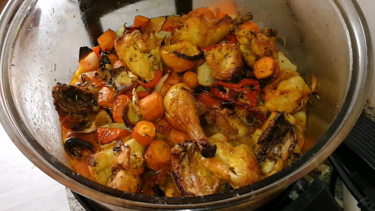 POLLO ASADO.Horno de conveccion, Air fryer, Pollo asado con verduras,  comidas bariatrica - YouTube