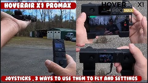 HOVERAir X1 PROMAX 8K Many ways to use the joysticks with beacon. motion, no phone, with phone