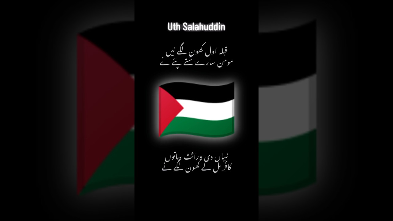 Uth SALAHUDDIN || Rise Up for Palestine || Free Palestine 