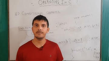 ternary operators in c | conditional operators | assignment operators in c | operators in c : part 4