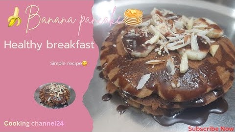 😋Healthy &delicious banana  pancake recipe🥞 🍌 #cake #cooking @COOKING_CHANNEL24🔔👍