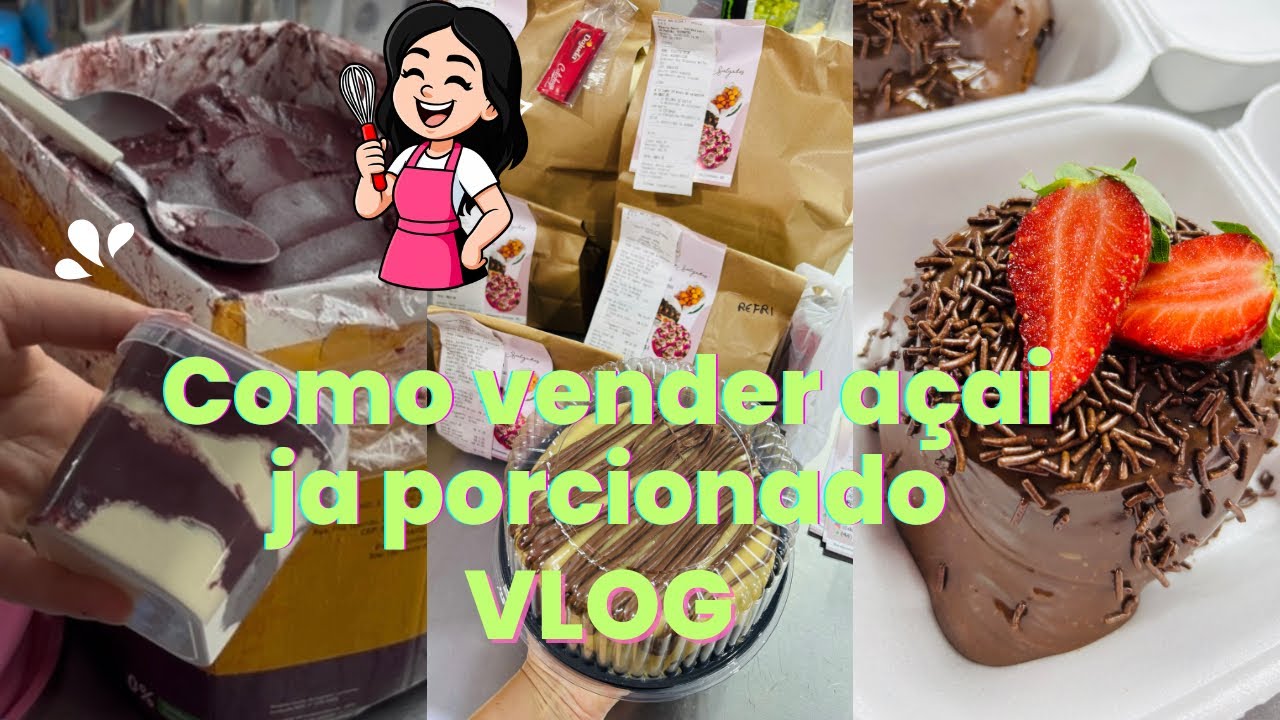 Como vender açai ja porcionado no delivery? #vlog #delivery #ifood 