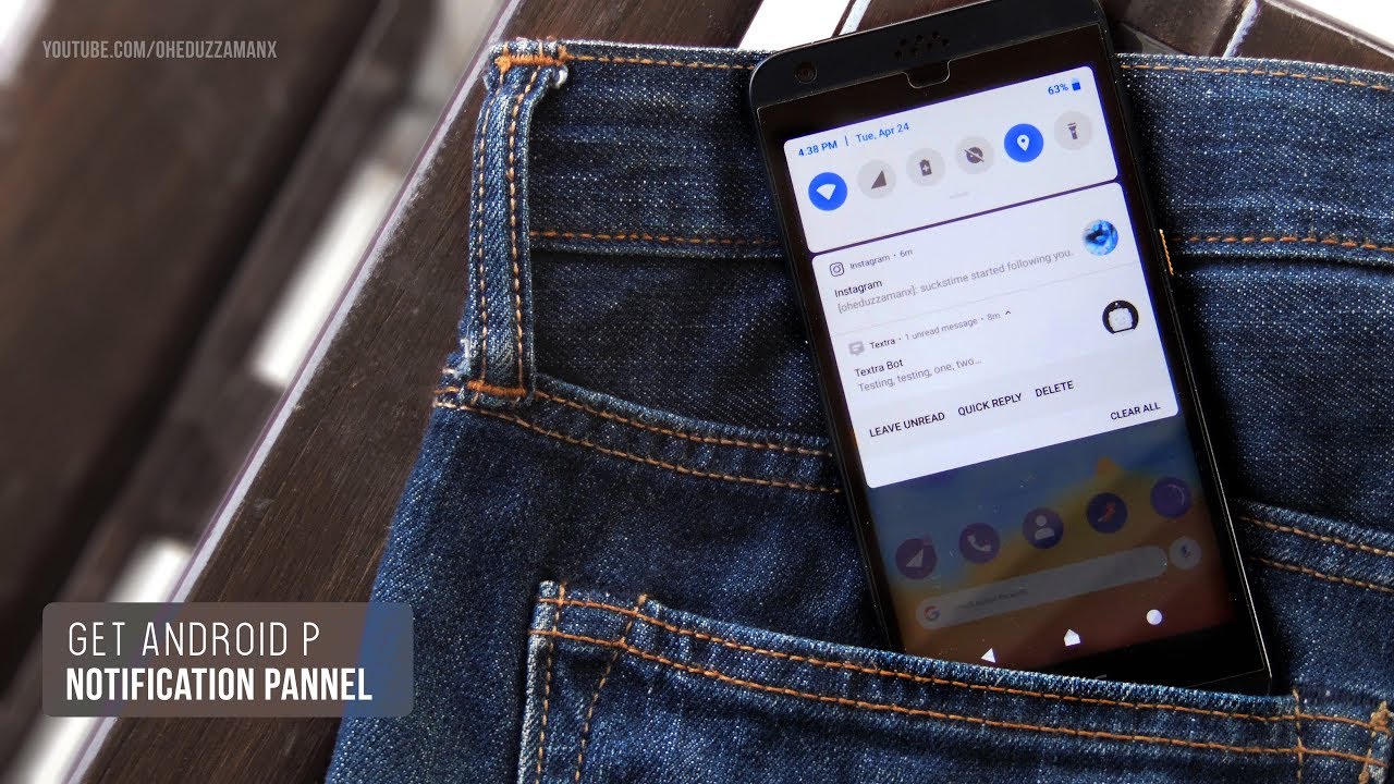 Get Android P Notification Panel Pro on Any Android Phone without root ...