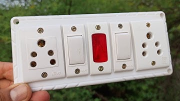 2 switch 2 socket 1 indicator wiring | How to make an extension box | Extension box wiring in hindi
