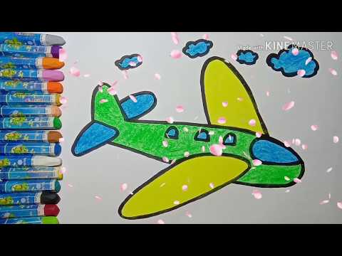 วาดภาพระบายสีเครื่องบิน✈️🛫🛬