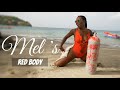 Mel's red outfit on the beach in Saint Lucia • GD Films • Sep 2025