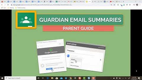 Google Classroom Guardian Summary Emails For Parents