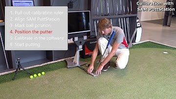 SAM PuttLab - Calibration with SAM PuttStation