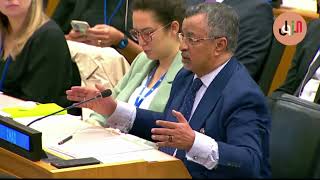 كلمة وزير الشؤون الخارجية لدولة تشاد   جلسة الامم المتحدة لمناقشة الوضع الانساني في السودان .