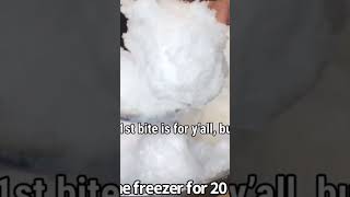 LET’S MAKE SOME SOFT POWDERY ICE #iceeating #tutorial #shorts