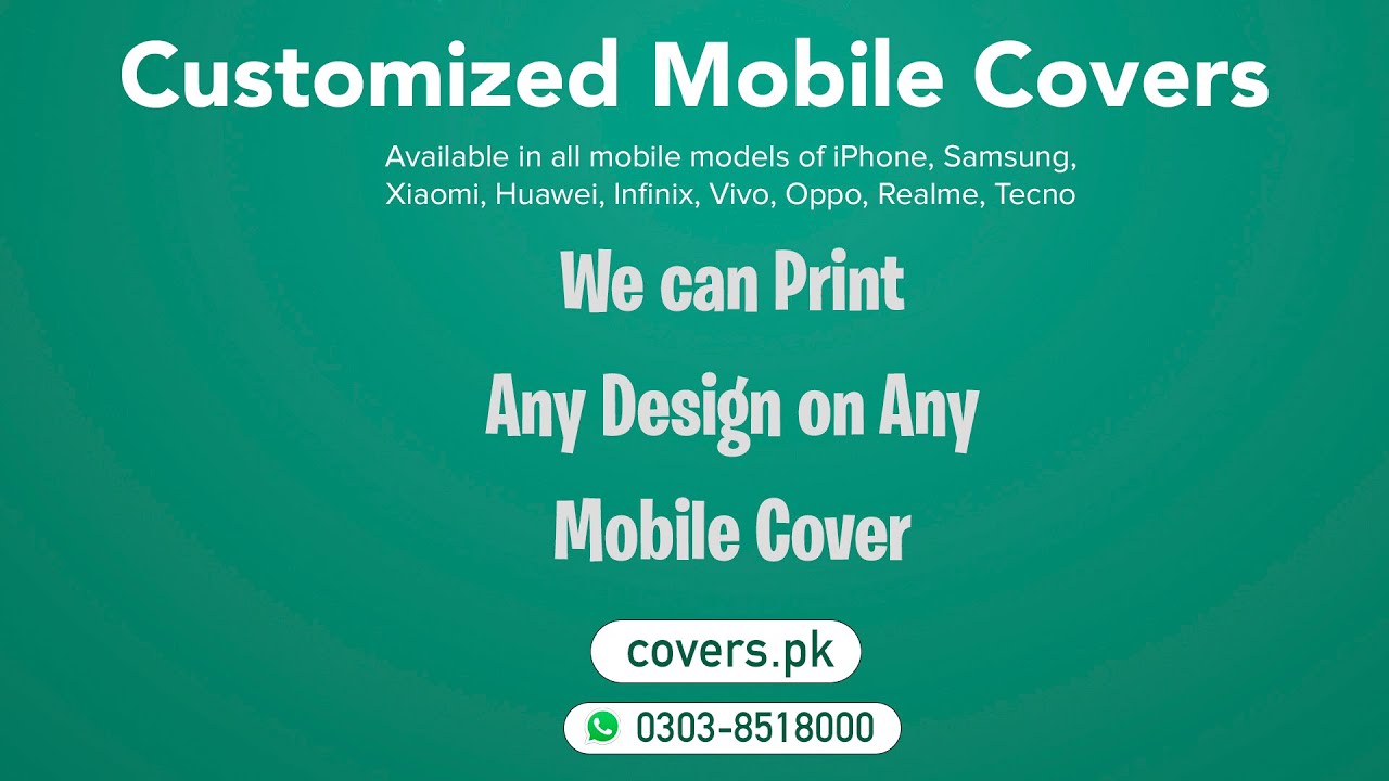 Covers.pk - Premium Quality Customized Mobile Covers