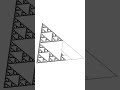 Recursive Sierpiński triangle, slanted. Drawing with #Python