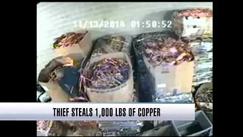 #WantedWednesday: Thief steals 1,000 lbs. of copper wire