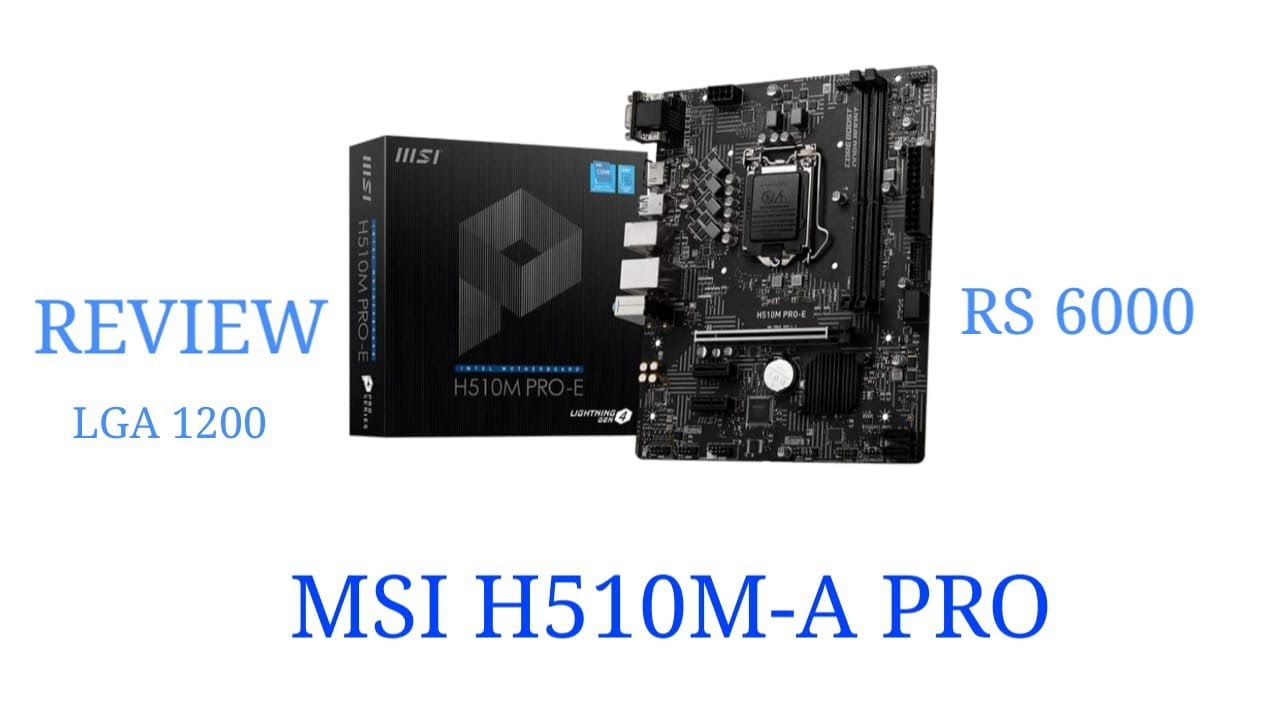 MSI H510MA PRO YouTube