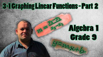 Grade 9 – Chapter 3 – Lesson 1 Graphing Linear Functions - Part 2