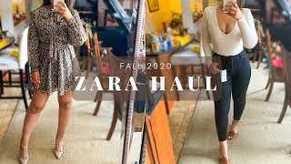 FALL CLOTHING HAUL & TRY ON - ZARA + ARITZIA | 2020