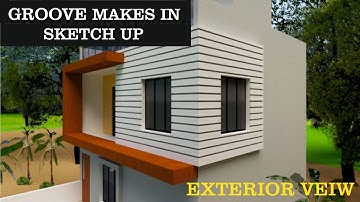 HOW TO MAKE "GROOVES" IN SKETCH UP | #youtube #viral #sketch #architecture
