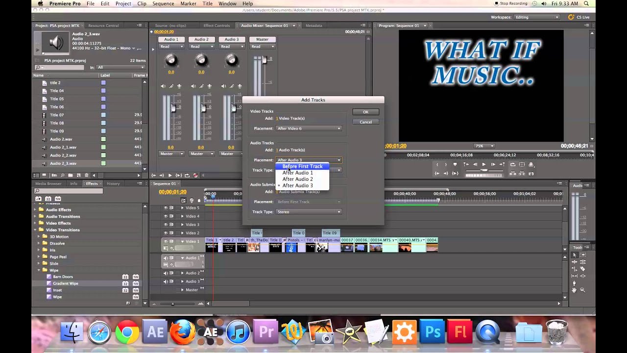 Voice Over in Premiere 5.5 on Mac YouTube