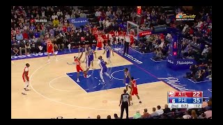 76ers Mattisse Thybulle with two of the best blocks of the year in a single game vs Atlanta Hawks 😲