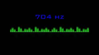 ⒽⓏ| 704 hz Pure Tone Frequency| NO Music , For Meditation, Testing. Black Screen