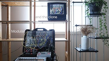 Modular and the clone //Eurorack Ambient //921VCO Plaits Marbles MATHS Mimeophon // Volca FM Sample