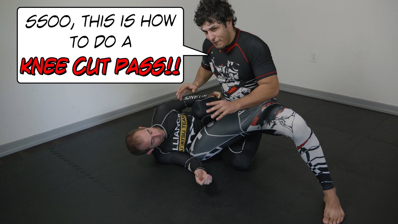How to do a Knee Cut Pass / Jiu-Jitsu Guard Passing - YouTube