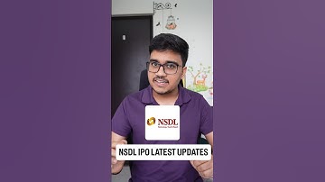 NSDL IPO LATEST updates #nsdl #cdsl #ipo