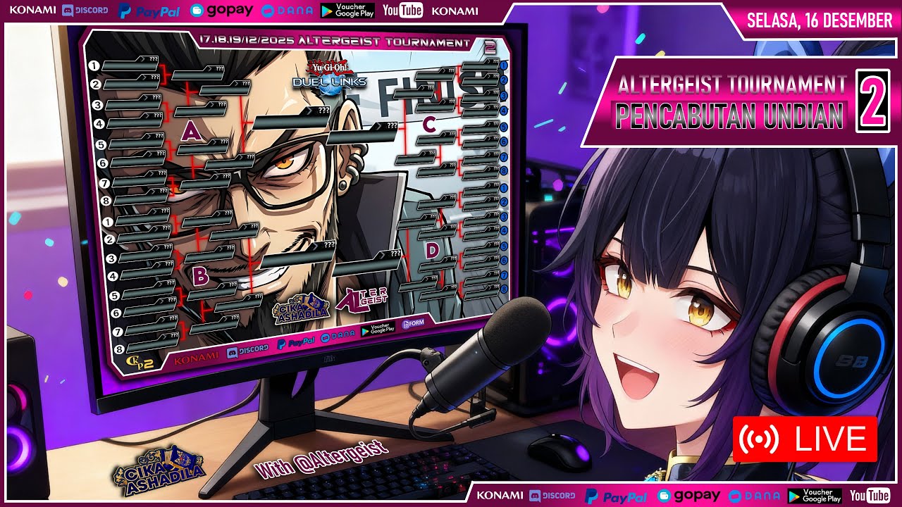 【Yu-Gi-Oh:Duel Links】PENCABUTAN UNDIAN - Altergeist Tournament 2 