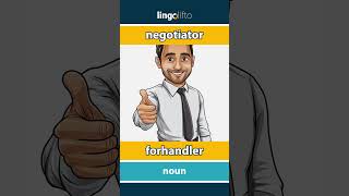 Negotiator - Forhandler Learn English Lad Os Lære Engelsk Vocabulary Builder